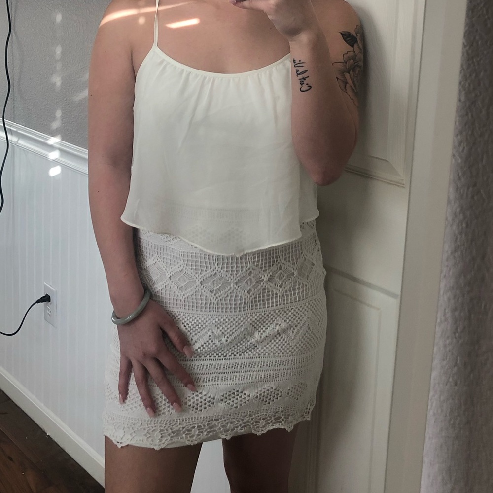 White lacey dress